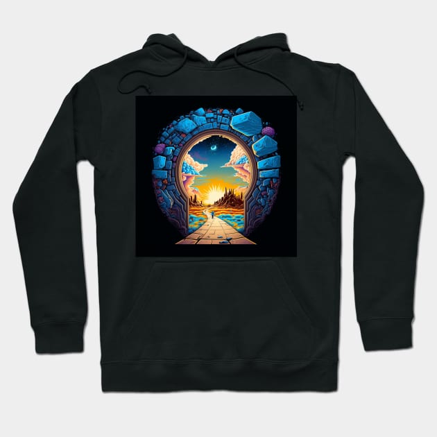 Portal to another dimension Hoodie by Buff Geeks Art